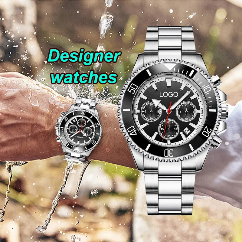 Mens Watches Famous Brand Luxury Stainless Steel Quartz Watch For Men Cheap Designer Watches