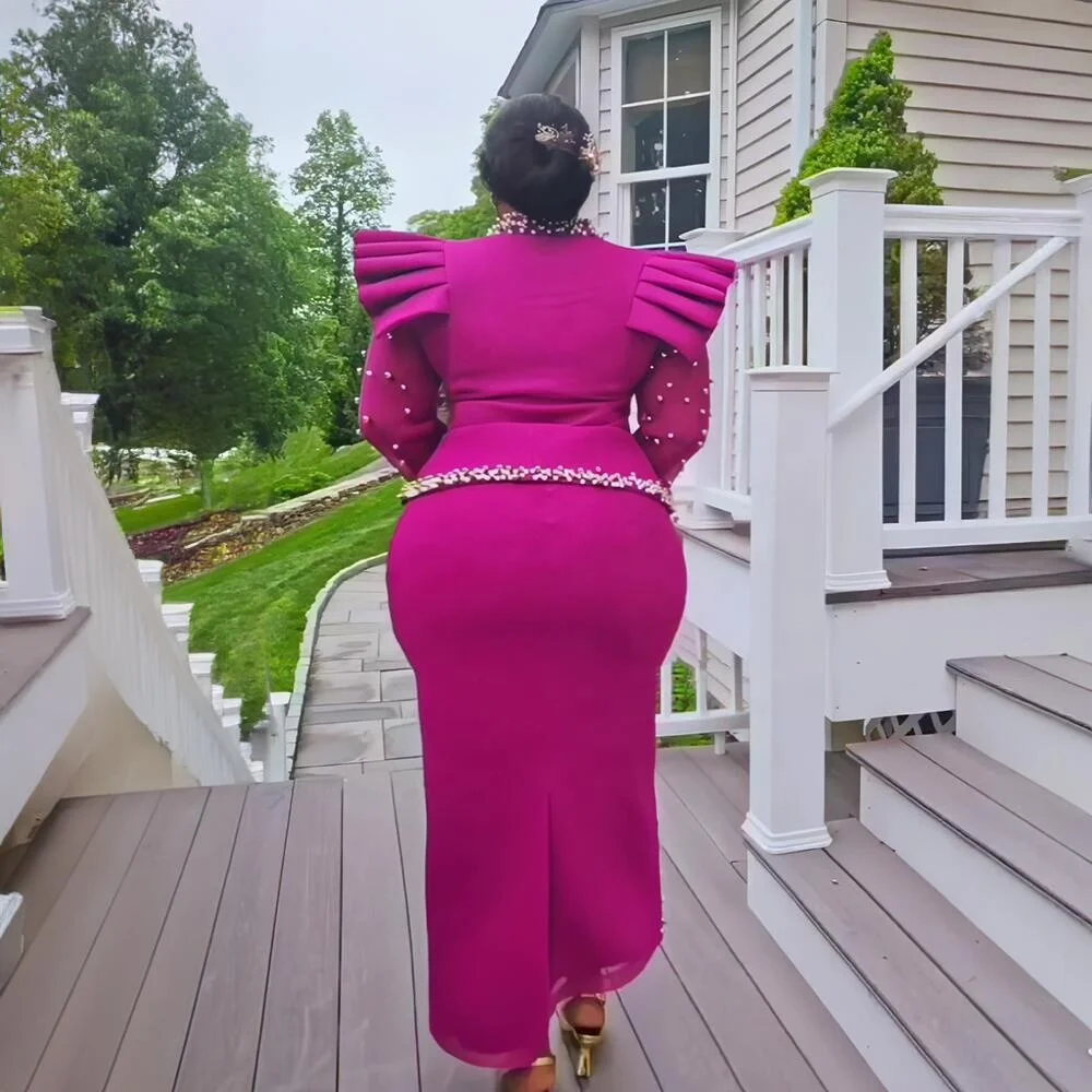 Favourite Rich Aunty African Dresses suit Woman African Dress mesh gauze African  Dresses For Women