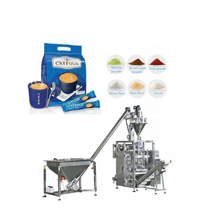 Automatic Vertical Detergent Salt Coffee Turmeric Washing Powder Filling Packing Machine Price