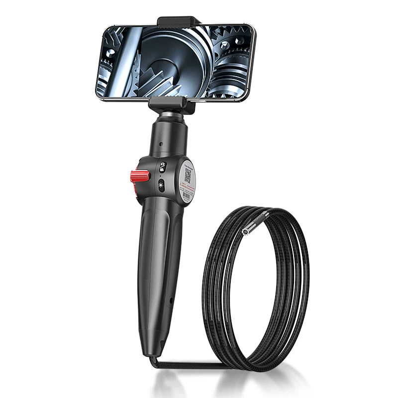 RALCAM H408D Portable Industrial Borescope 360 Steering HD Video Camera for Pipeline Inspection Vehicle Tools