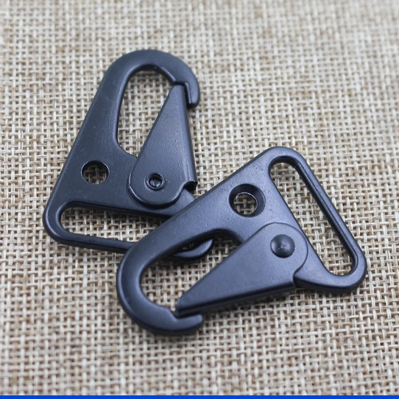 High quality Bag belt accessories Black Spring Metal Buckle Clip black snap hook for Backpack