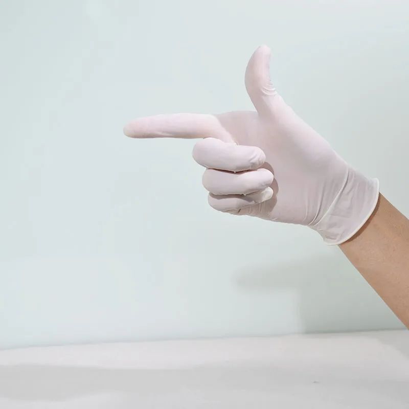 6 Mil 100 pcs Boxes Latex Glovees Bulk Purchase Latex Powdered Examination Glovees Wholesale with Cheap Price