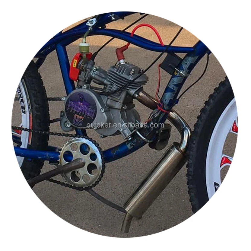 Petrol bicycle motor 110cc Scooter bike gas Phantom 85 two stroke 85cc bike engine motorized gas bicycle motor