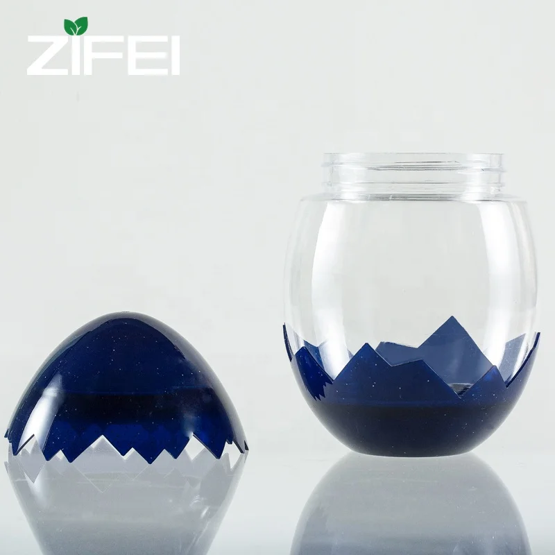 Super Giant Surprise Egg shaped Bottle candy inside Plastic cup 500ml PET plastic bottle