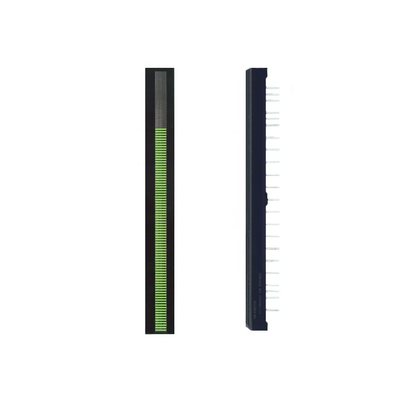Taidacent BL101-1004F 101 Segment 100mm Yellow Green LED Light Beam Display Sound Level Meter Display LED Light Bar