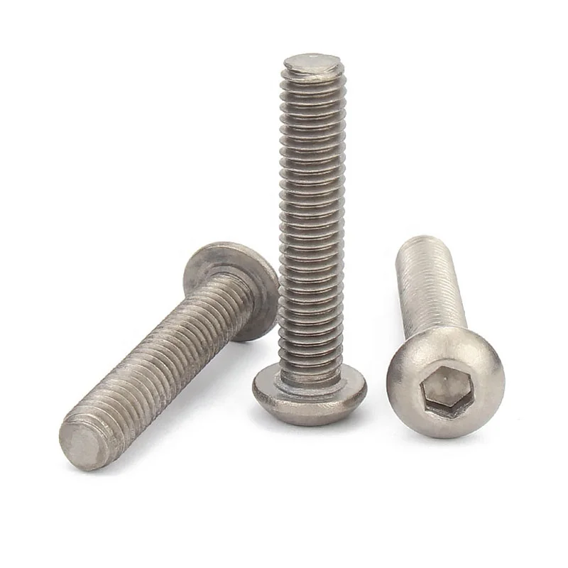 M3-M12 Titanium ISO DIN 7380 Hex Socket Button Head Screws
