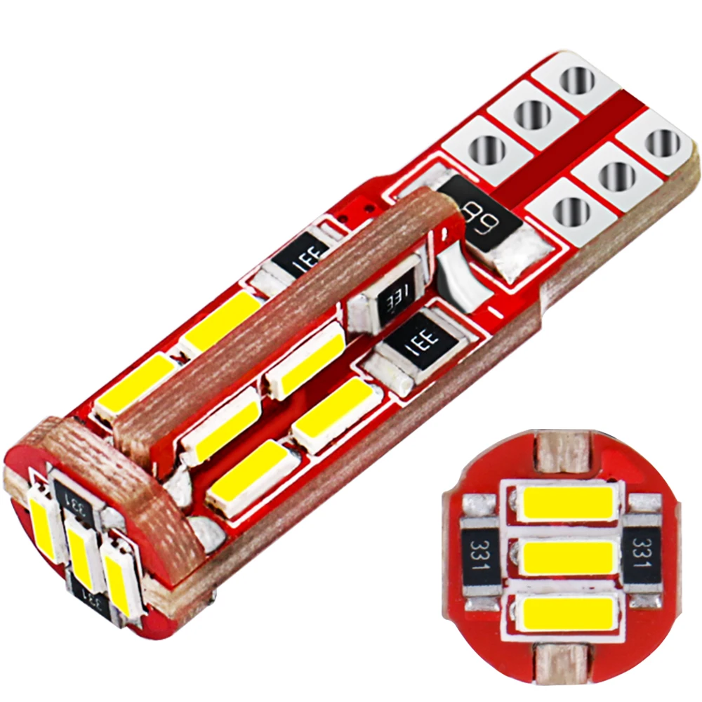Сверхъяркие светодиодные лампы Canbus 2,9 W W5W 194 T10 4014 19SMD, автомобильные парковочные огни, Внутренняя купольная лампа 12 В ZL047