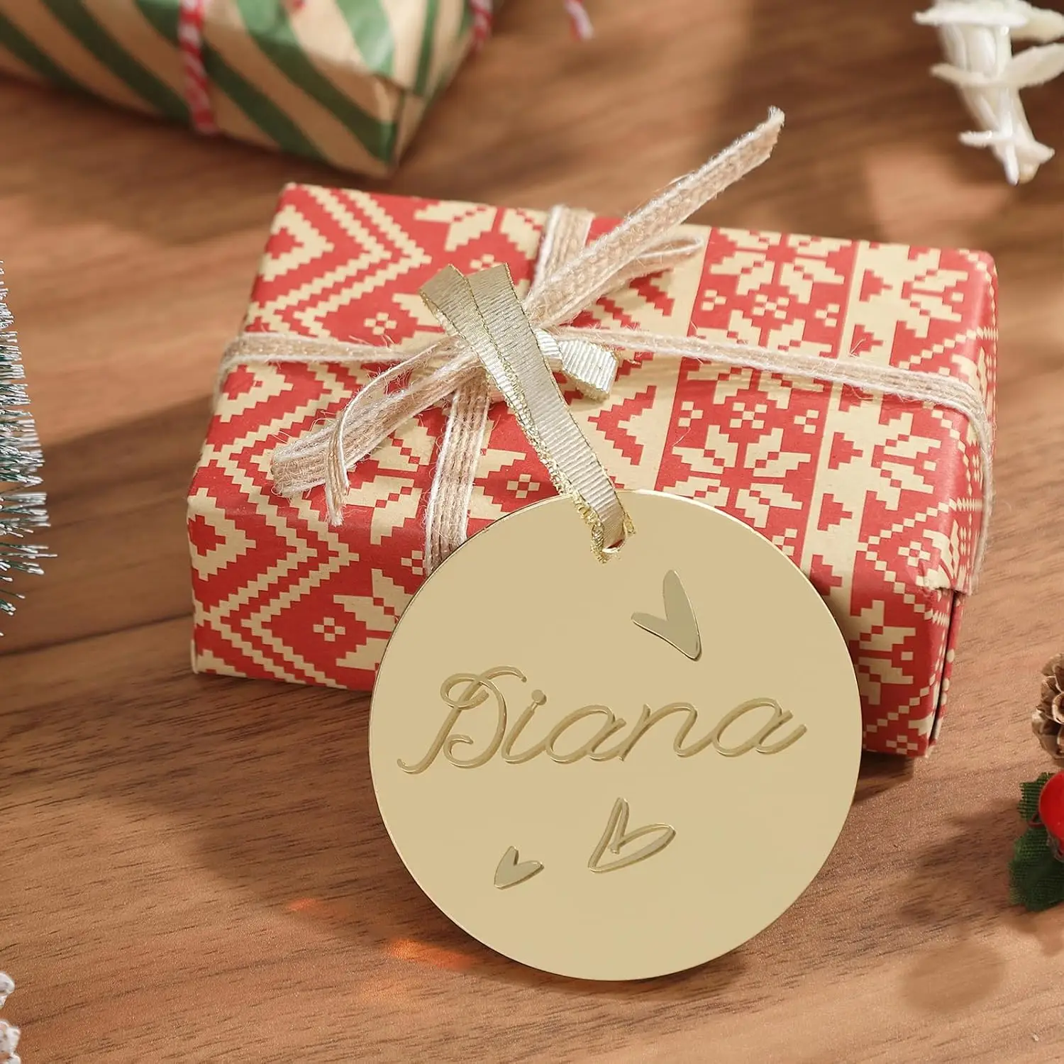 Blank Silver/Gold Acrylic Mirror Hanging Bauble for Wedding,Christmas&Events Jewelry DIY Gifts