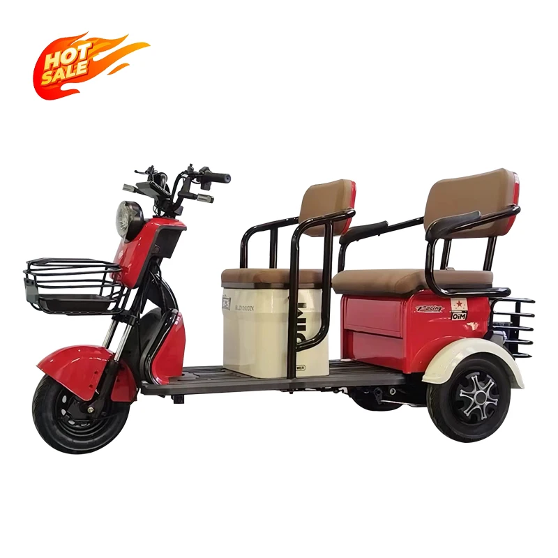 Triciclo electrico excellent passenger Tricycle 3 seaters mobility scooter trikes 3 wheel adults electric tricycle for passenger