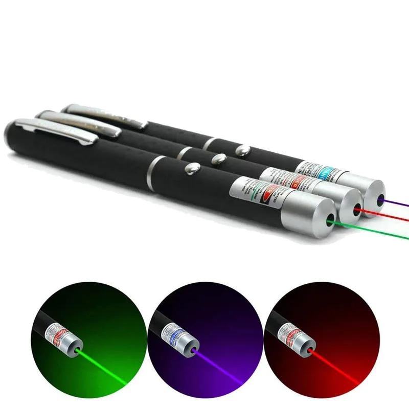 Laser Sight Pointer  Powerful Green Blue Red Dot Laser Light Pen Powerful Laser Battery Pointer For Teaching Meeting