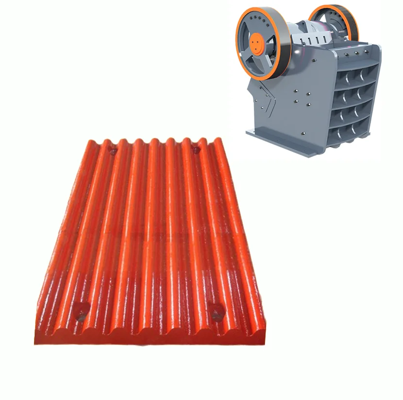 ZhiXin Mn18Cr2 Plate Stone Crusher Parts New Jaw Rock Crusher Equipment for Concrete C125 C110 Ore Mining Casting Processing