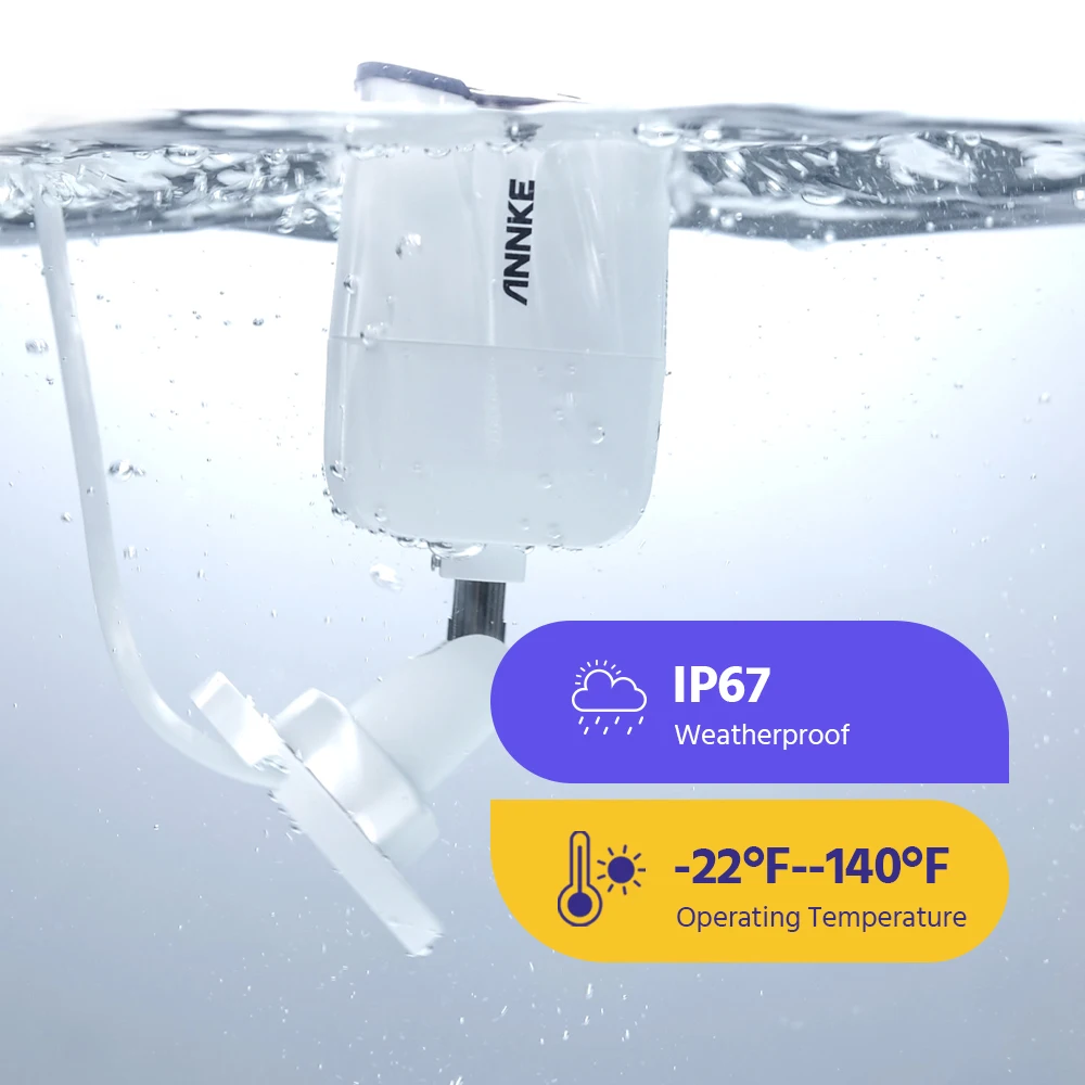 IP-камера видеонаблюдения ANNKE сетевая H265 8 Мп 4K с