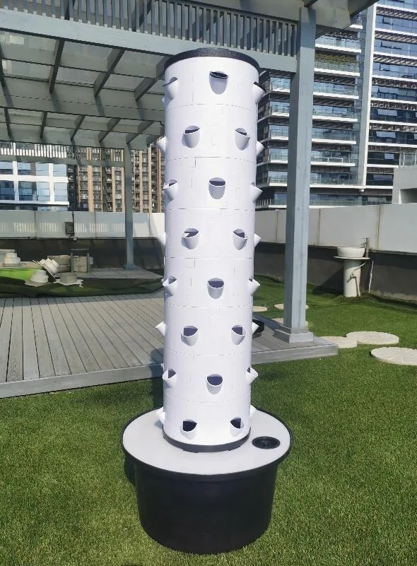 Vertical Hydroponic Tower System Garden Plastic Hydroponic Tower Planter Hydroponic Growing Systems Tower Garden Aeroponics