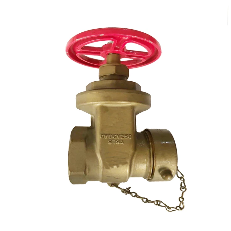 Brass Wet Riser Landing Valve Straight hose gate valve Bronze Hydrant Gate Valve