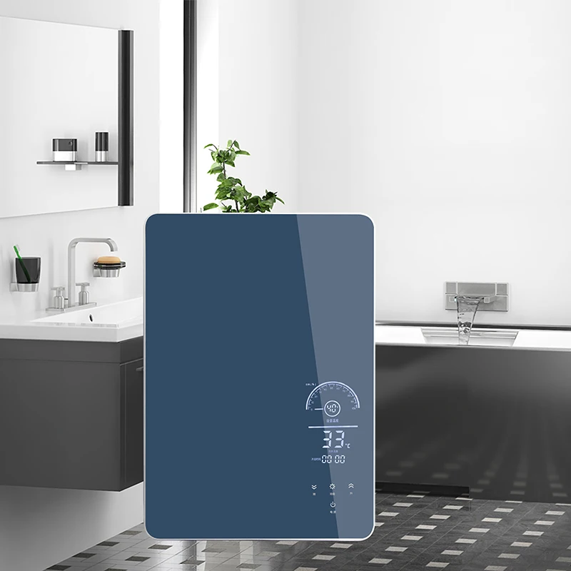 12kW Switchable 220V Tankless Water Heater Electric  Hot Water Heater Capable of Switching Between water  &electric show Degrees