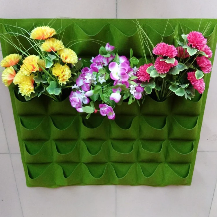 New Upgraded Deeper and Bigger 7 Pocket Hanging Vertical Garden Wall Planter for Yard Garden Home Decoration