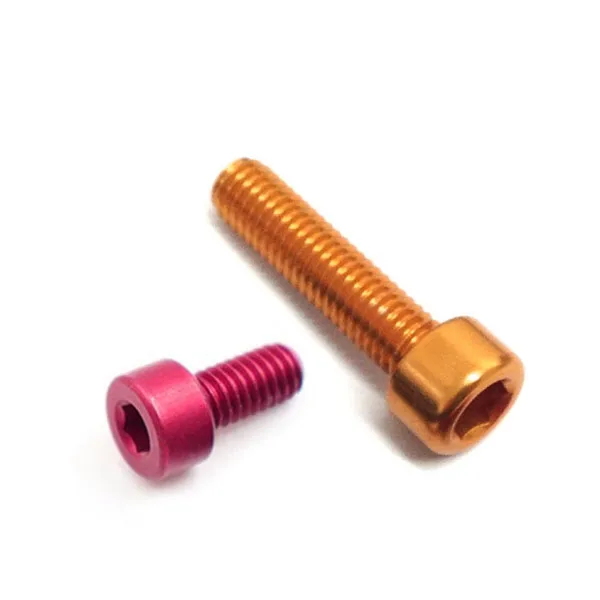 China DIN912 aluminum anodized M3 M4 M5 M6 M8 M10 m5 x 18mm hex socket cap screw