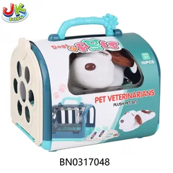 Toys for 2023 pretend play set animal dog pet doctor set with plush dog hot selling amazon educational toys for kids