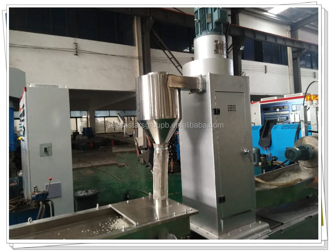 side force double stage water-ring cutting pelletizing machine with PLC control touch screen operation