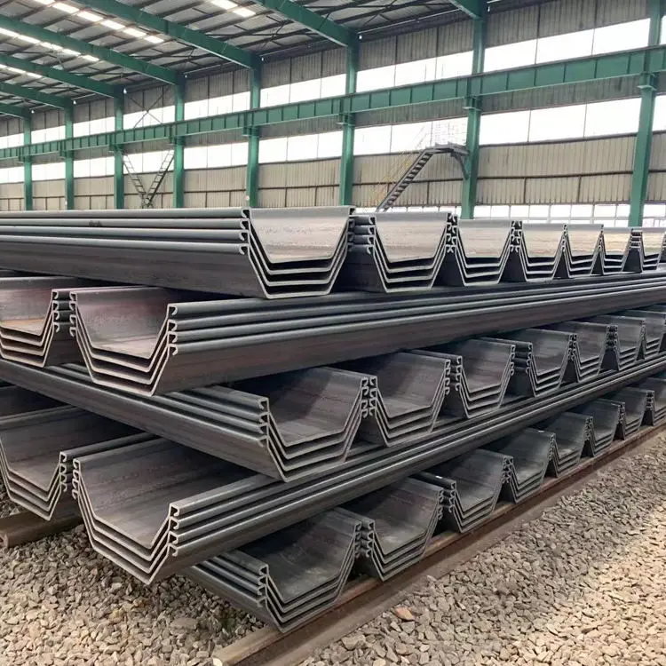 Factory Price Steel Sheet Piles Hot Rolled Larssen Type 2 Steel Sheet Piles For Philippines