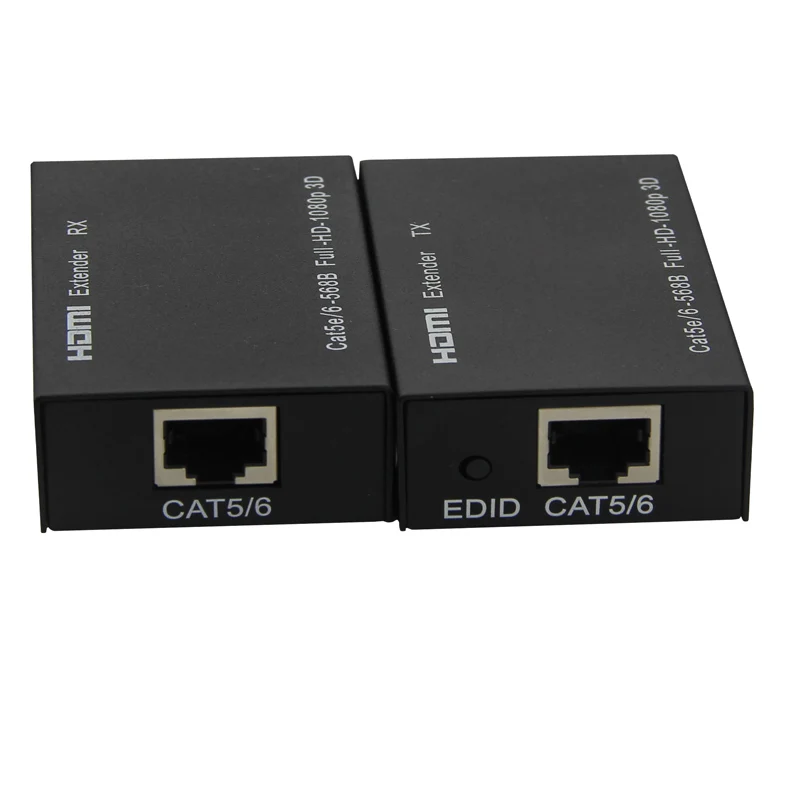 196ft HDTV Extender 60m over single cat5E/6 Extend HDTV Extensor Support HD 1080p 3D With Transmitter and Receiver