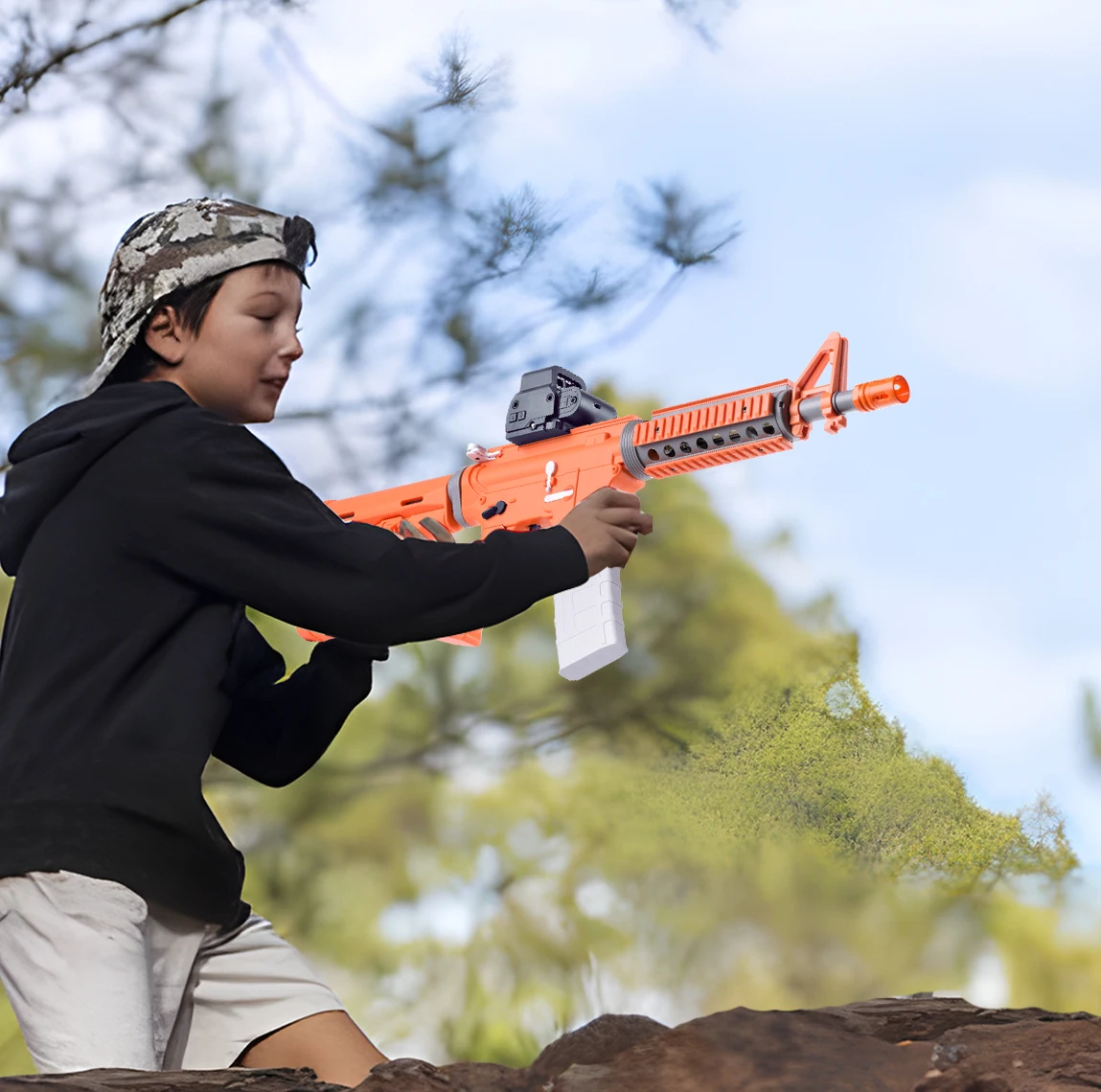 Лидер продаж Amazon M416 Электрический гелевый шар бластер игрушечный пистолет для детей для активного отдыха стрельба игра игрушка подарок