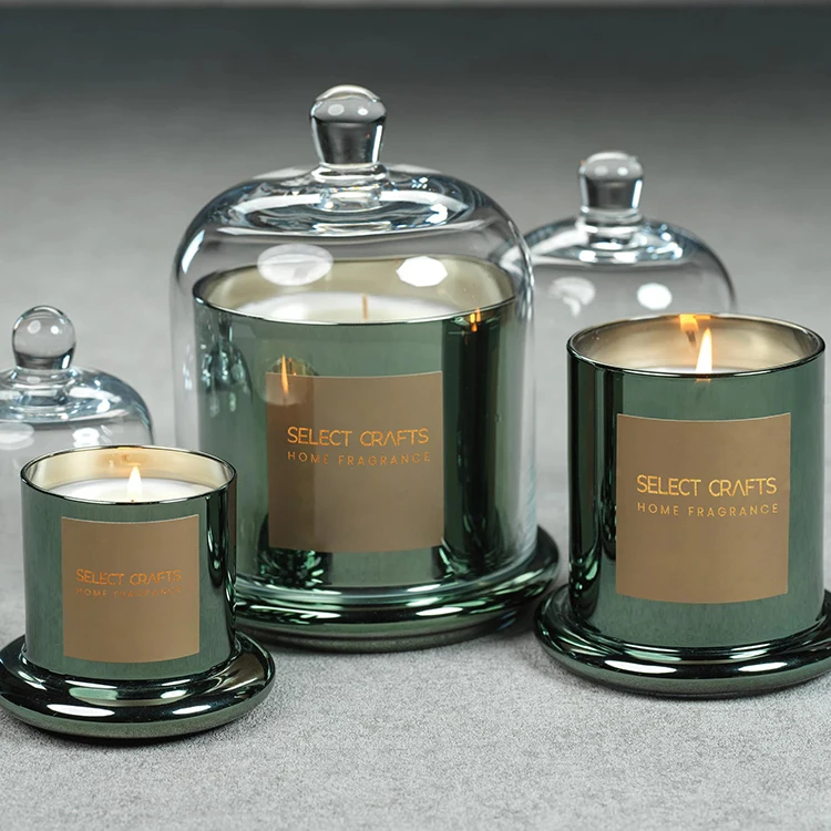 Domed Cover Jar Candle Soy Wax Bell Glass Custom Luxury Gifts Natural Scented Wedding Home Decoration OEM Custom Fragrance 150g