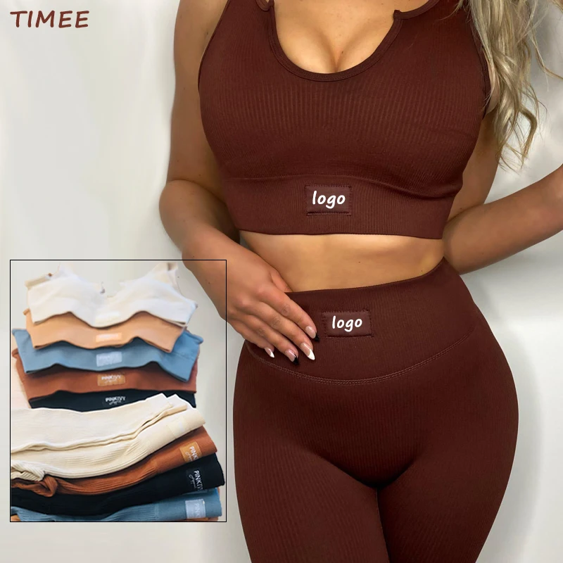 
womens sport wear 2021 seamless gym legging yoga set seamless suit fitness & yoga wear 