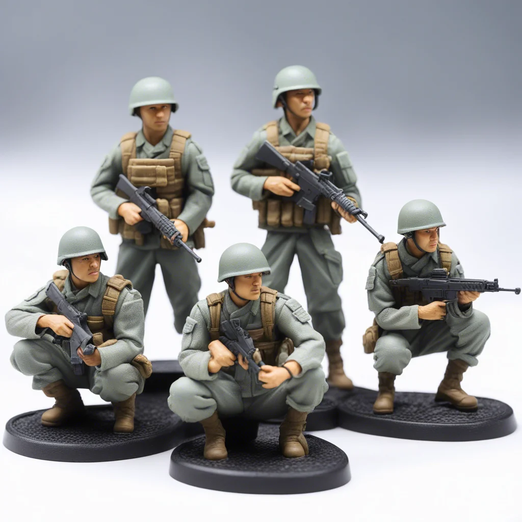 Soli Custom 6 inch Realistic Human Toy, 3D Plastic Military Toy PVC Figures Wholesale
