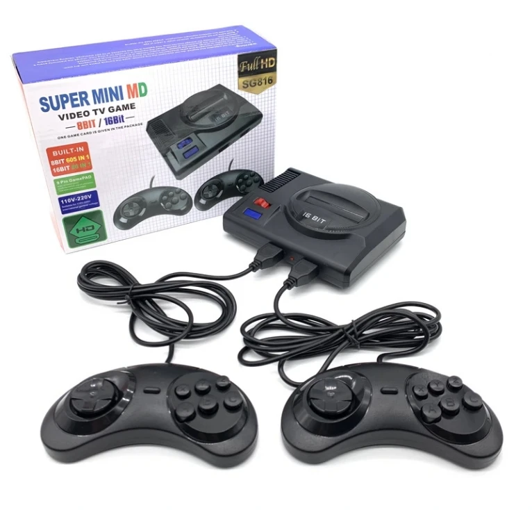 8Bit 16Bit Family HD TV Retro Handheld Game Players HD Video Game Console Built-in 691 Classic Games for Sega Mega Drive