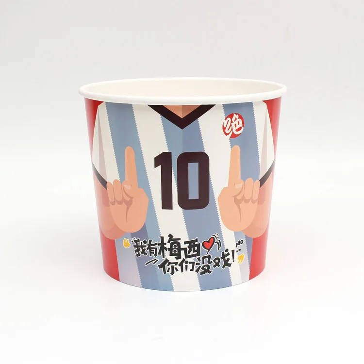 130oz custome take away paper box fried chicken bucket big container