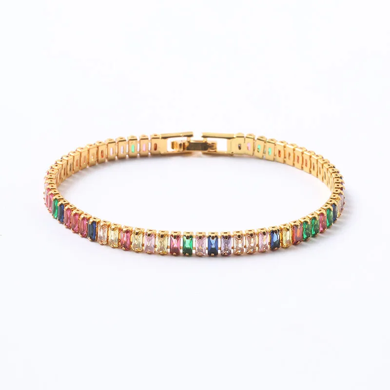 High Quality Bracelet Diamonds Women Brass Zircon Bracelet AAA Copper Jewelry