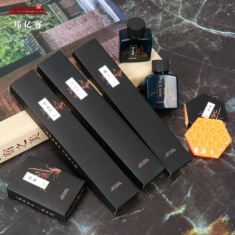 
Disposable wholesale hotel bathroom amenities disposable hotel guestroom amenity set manufacturing one time use toiletries 