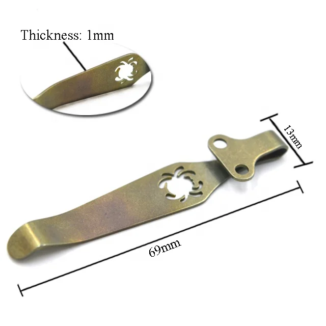 High Quality Customized Cheap EDC Titanium Pocket Belt clips Knife