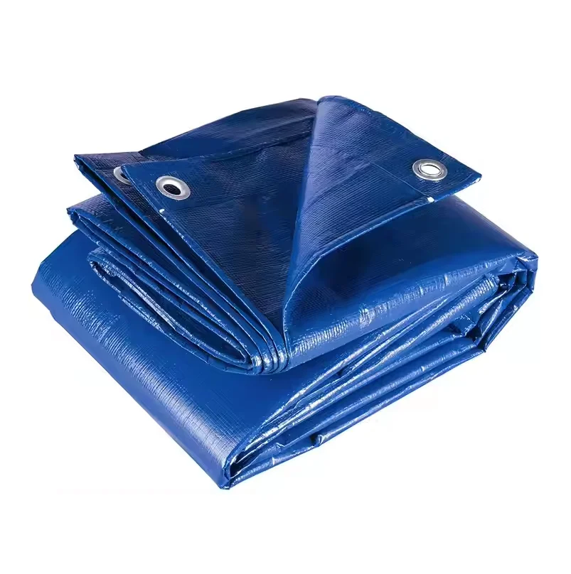 Blue PE Tarpaulin Swimming Pool Cover Textile Canvas Outdoor Waterproof Anti-UV Plastic Sheet HDPE Tarpaulin Polyethylene Lonas
