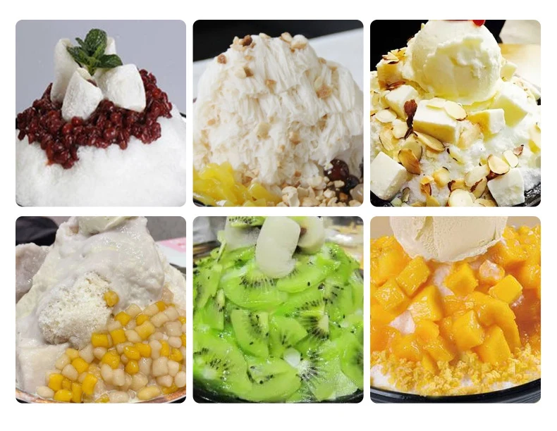Shineho Commercial Snowflake Shaved Ice Machine Soft Milk Snow Ice Machine Traditional Korean Dessert Bingsu Machine