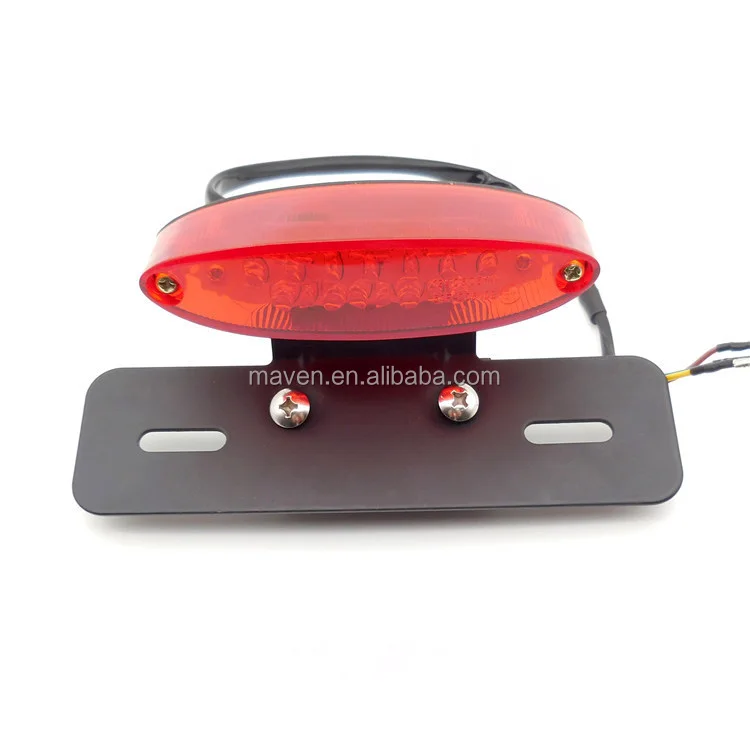 38 Models E-marked LED Motorcycle Motorbike Taillight Rear Tail Light Optional Metal Bracket