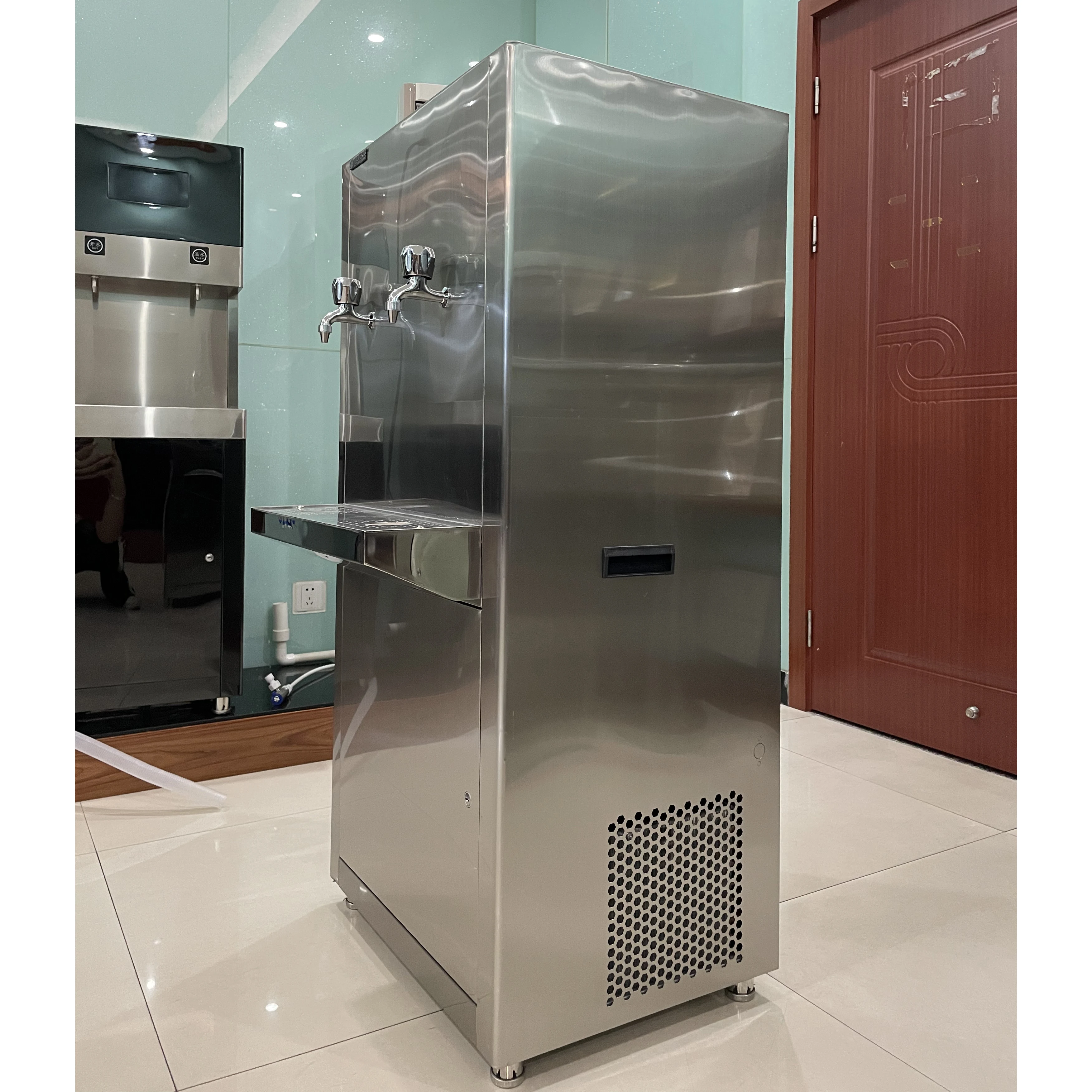 Customized logo cold water direct drinking machine commercial refrigeration stainless steel water dispenser