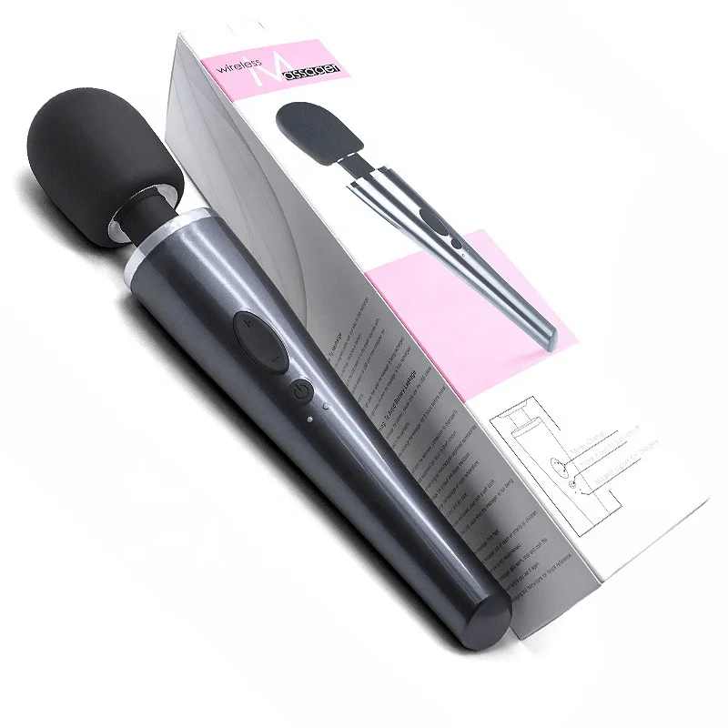 Powerful Massager with 10 Vibration Modes, Whisper Quiet, Waterproof, Handheld, Cordless for Neck Shoulder Back Body Massager