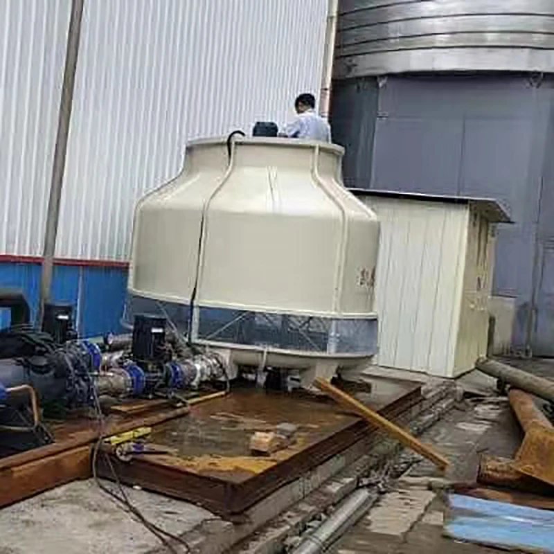 100ton High Temperature Round Counter Flow Small Water Cooling Tower Infill For Chiller