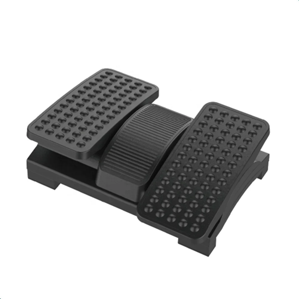 Split type ergonomic new design adjustable plastic footrest