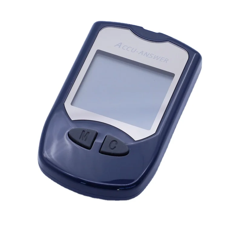 Accu-Answer Portable quick test home and hospital use digital blood sugar tester glucometers large LCD display