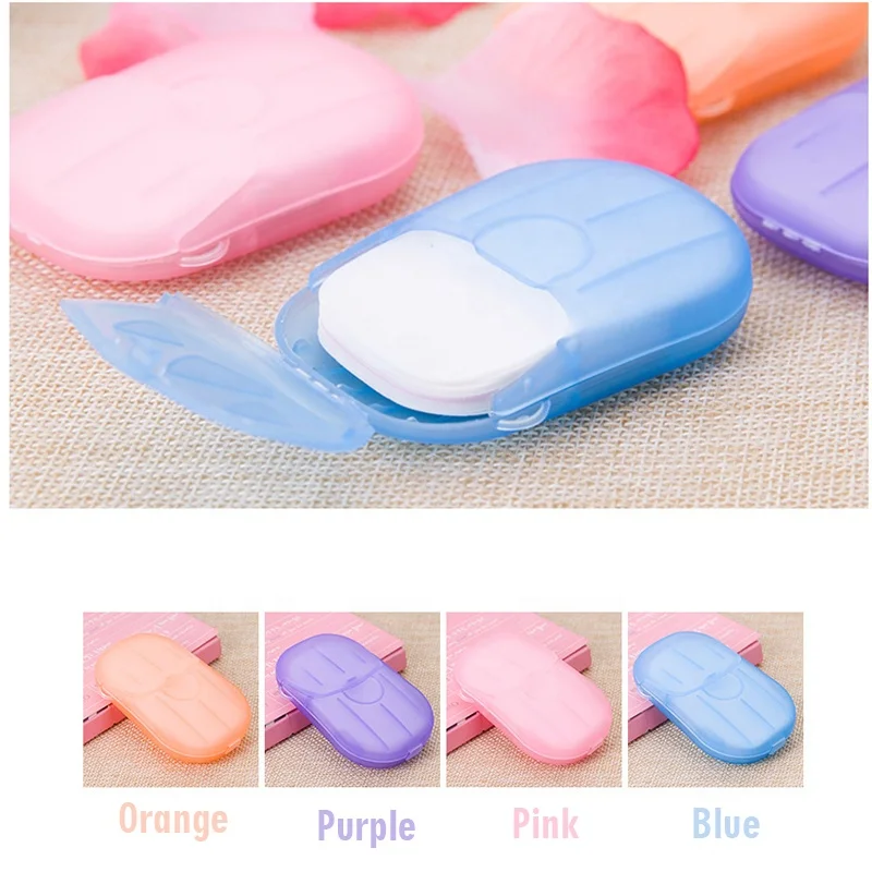 
Portable Water Soluble Travel Disposable Skin Care Hand Washing Strips Sheets Paper Soap Paper 