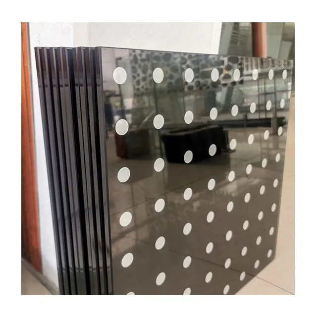 architectural design tempered printed ceramic fritted glass for commercial building facades