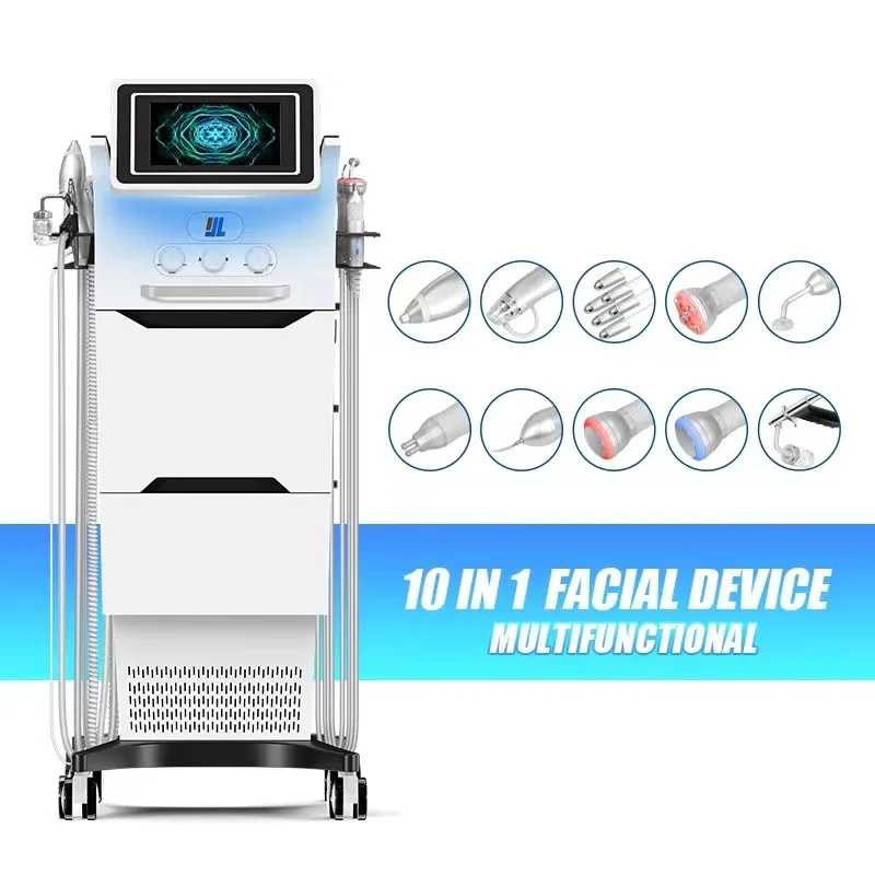 Manufacturer 10 in 1 hydro dermabrasion skin care hydro hydra water facial machine with led mask hydrofacials machine