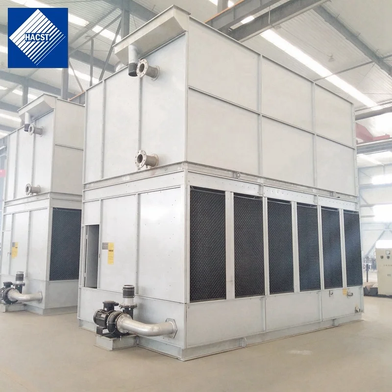high heat transfer efficiency induction furances stainless steel frame water closed loop tower cooling tower