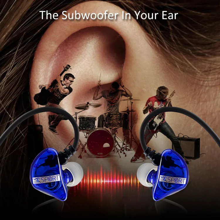 Universal high quality in-ear noise reduction strong stereo earphone