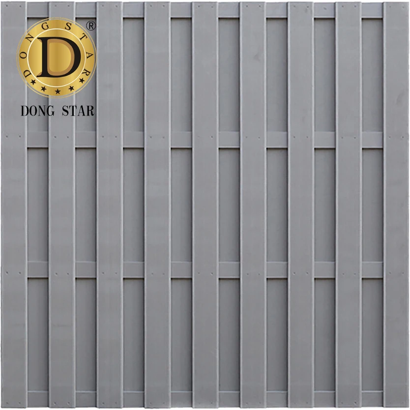 Wood Plastic Composite WPC Fence Post Panels Door Boards Outdoor Garden Fence