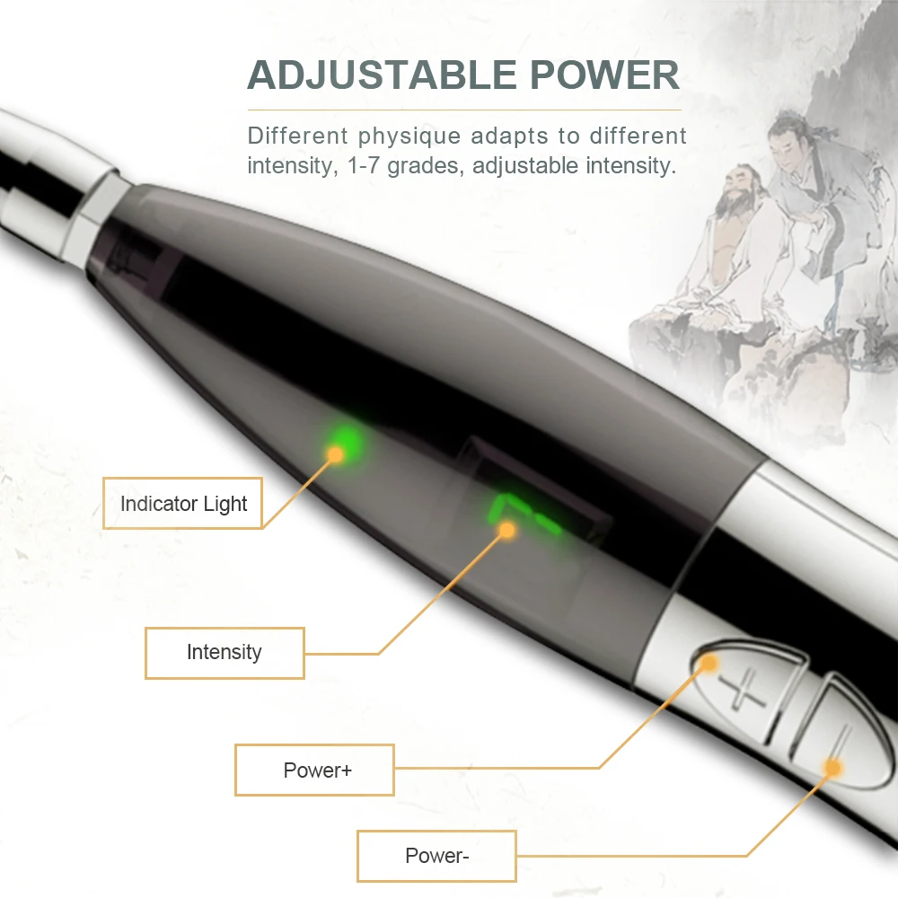 Hot Selling Electronic Acupuncture Meridian Energy Pen for Body Pain Relief in home used