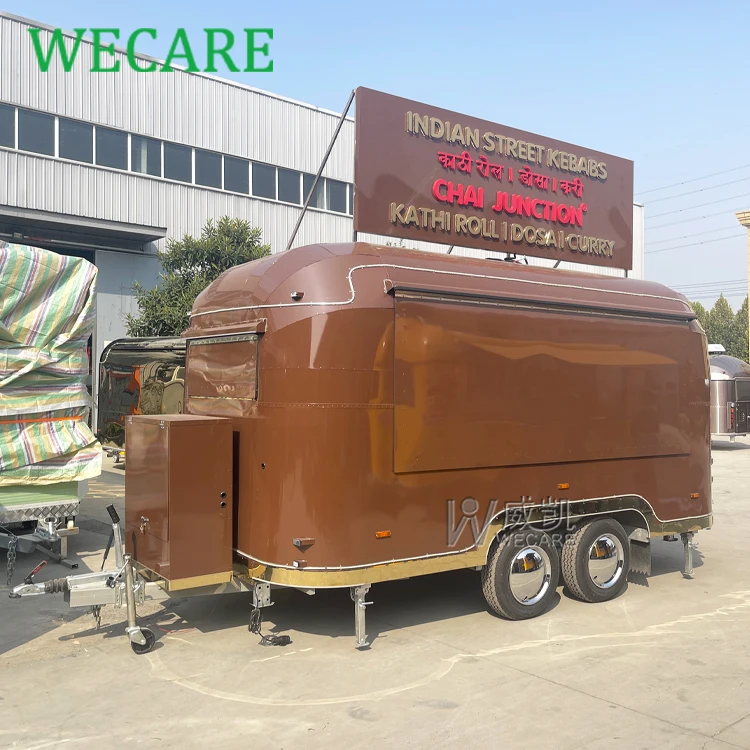 Wecare открытый передвижной ресторан фургоны для мороженого пиво/барбекю гриль фургон концессионный прицеп полностью оборудованная печь пиццы грузовик еды